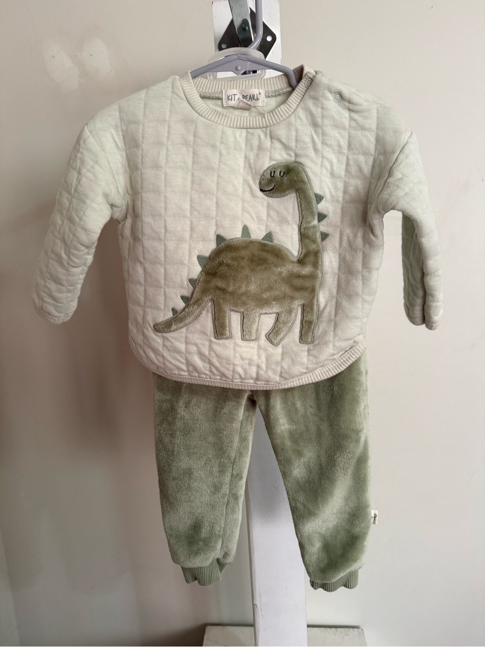 Kit & Pearl Fleece Dinosaur Outfit